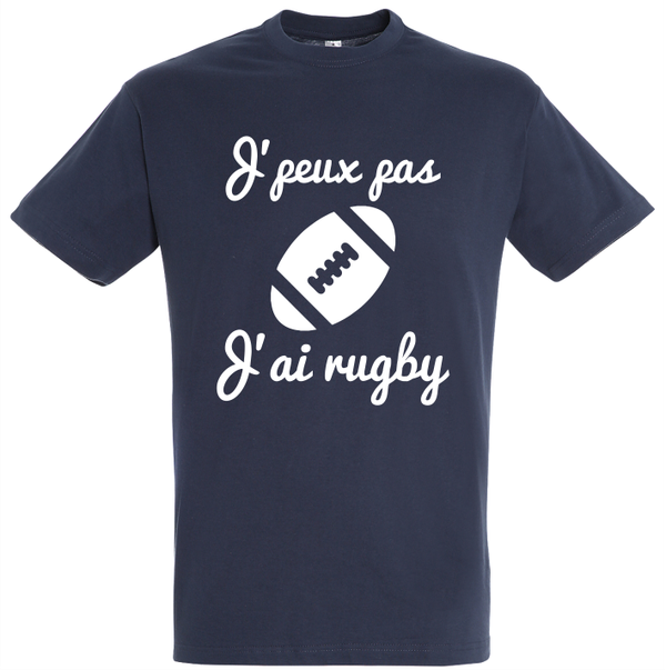 T-shirt "Je peux pas rugby"