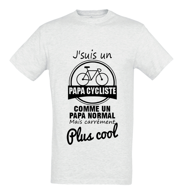 T-shirt "Papa cycliste plus cool"