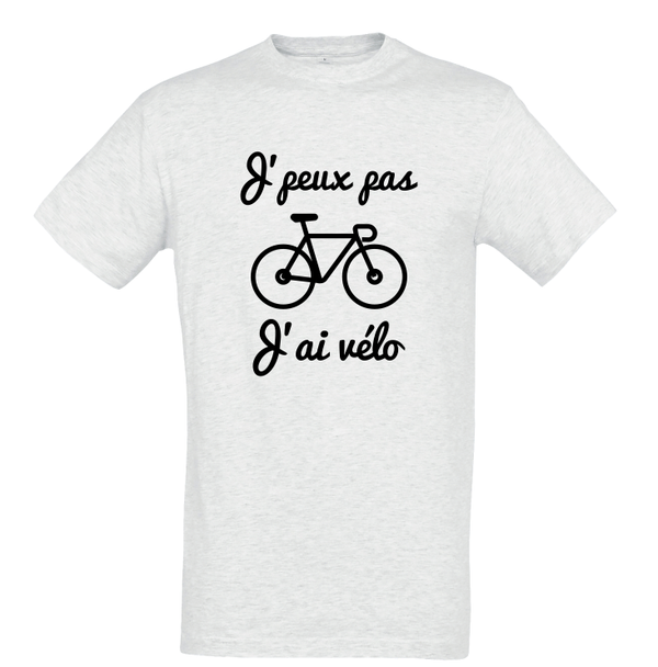 T-shirt "Je peux pas vélo"