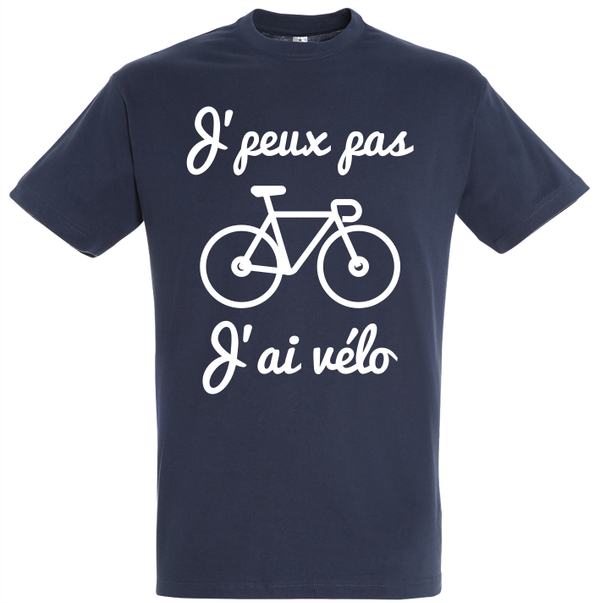 T-shirt "Je peux pas vélo"