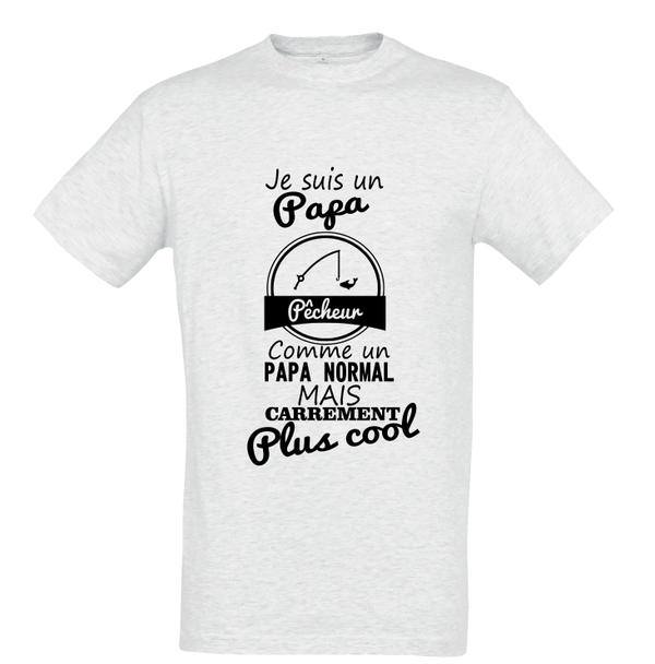 T-shirt "Papa pêcheur plus cool"