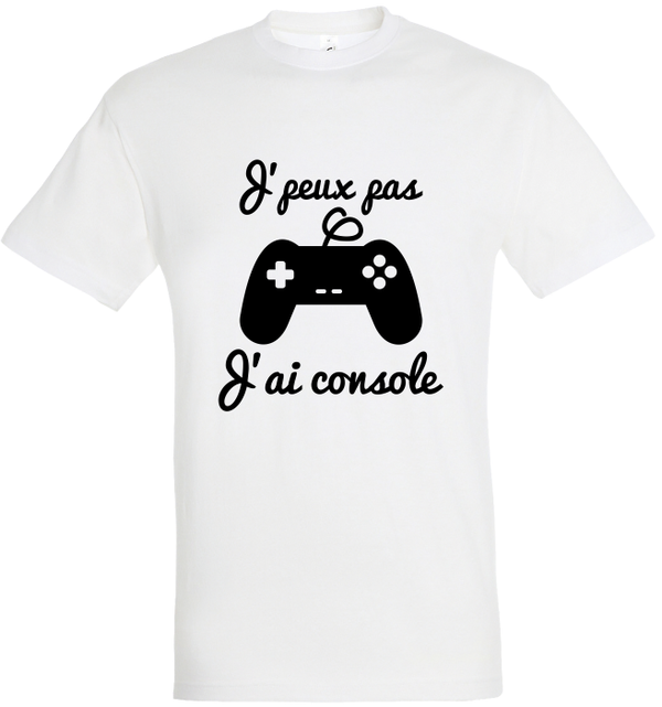 T-shirt "Je peux pas console"