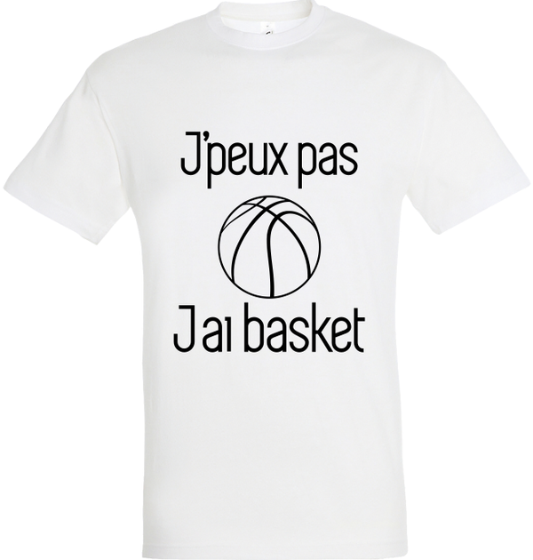 T-shirt "Je peux pas basket"