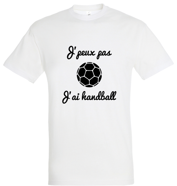 T-shirt Je peux pas handball