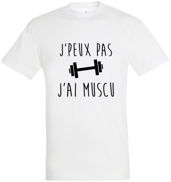 T-shirt "Je peux pas muscu"