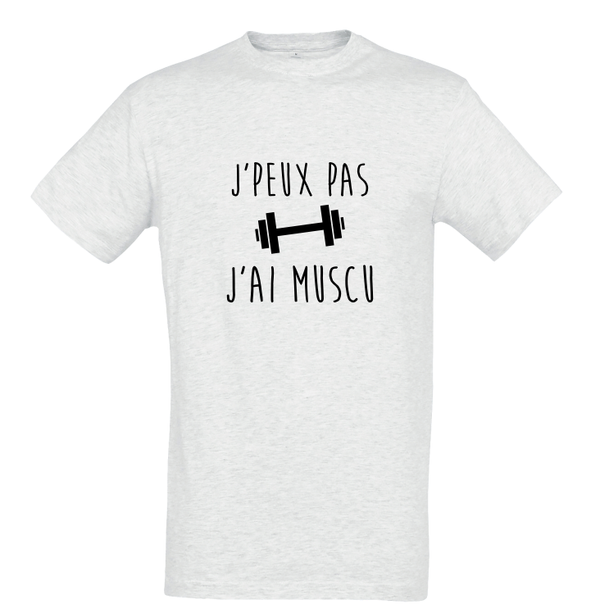 T-shirt "Je peux pas muscu"