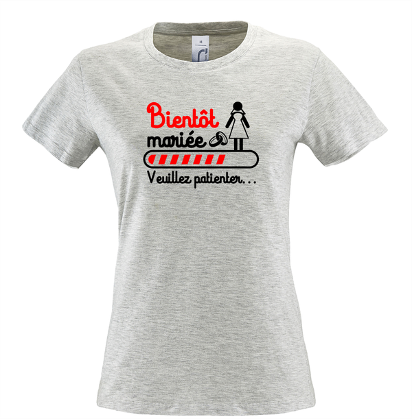 T-shirt Femme "Bientôt mariée"