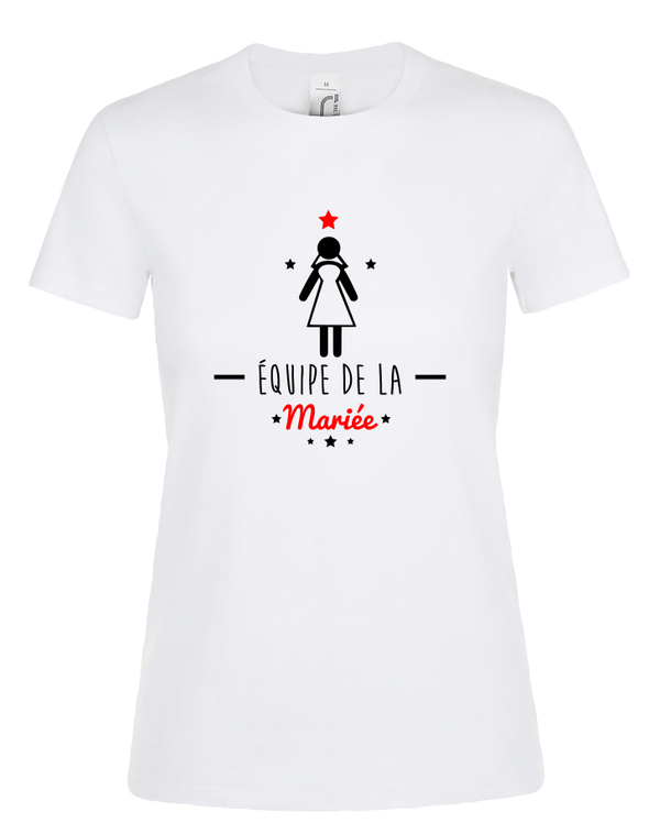 T-shirt Femme "Équipe de la mariée"