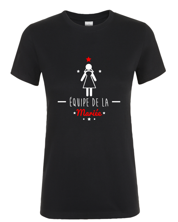 T-shirt Femme "Équipe de la mariée"