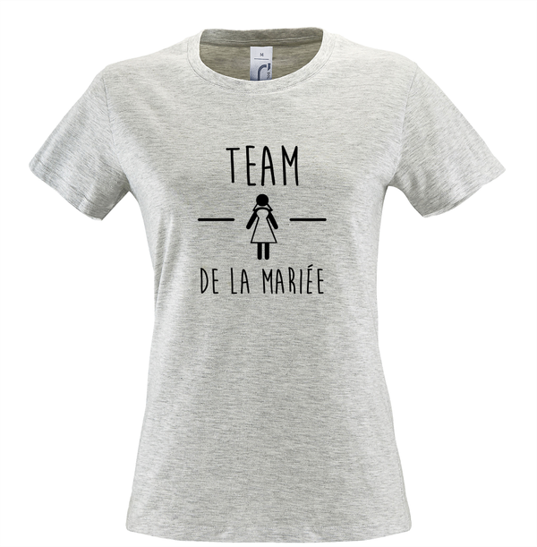 T-shirt Femme "Team de la mariée"