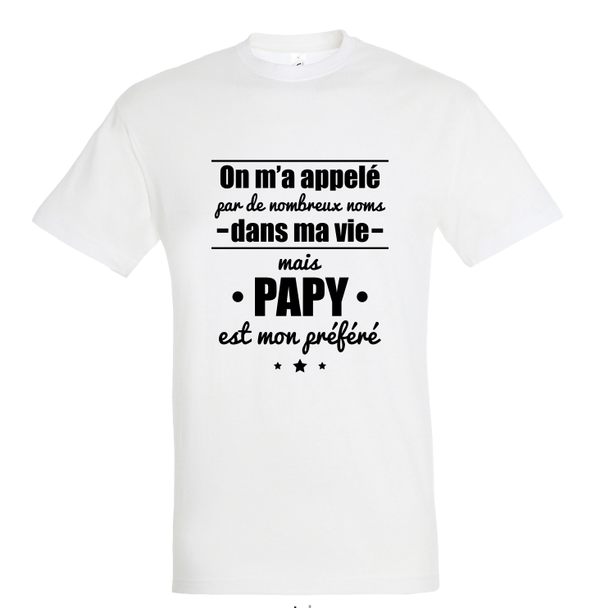 T-shirt "Papy mon nom préféré"