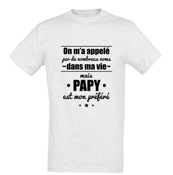 T-shirt "Papy mon nom préféré"