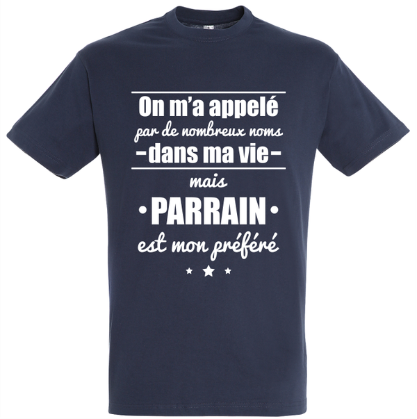 T-shirt "Parrain mon nom péféré"
