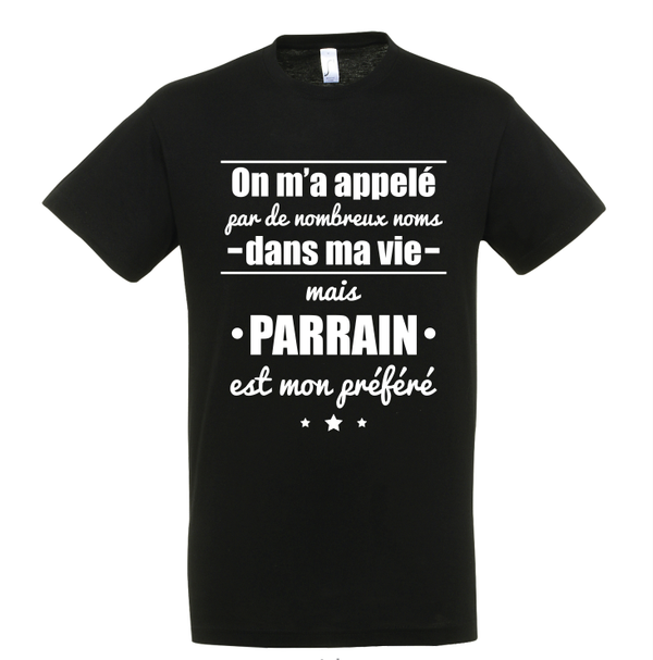 T-shirt "Parrain mon nom péféré"