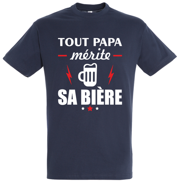T-shirt - Tout papa mérite sa bière