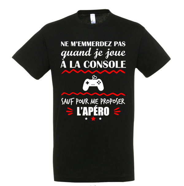 T-shirt - Ne m'emmerdez pas quand je joue à la console
