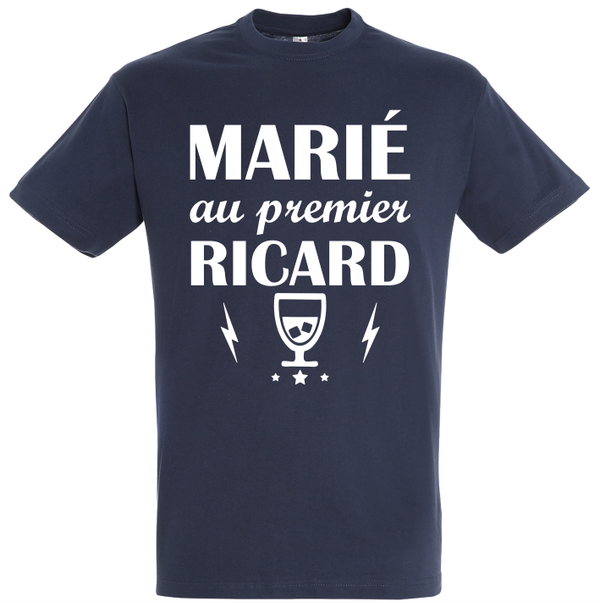 T-shirt - Marié au premier Ricard