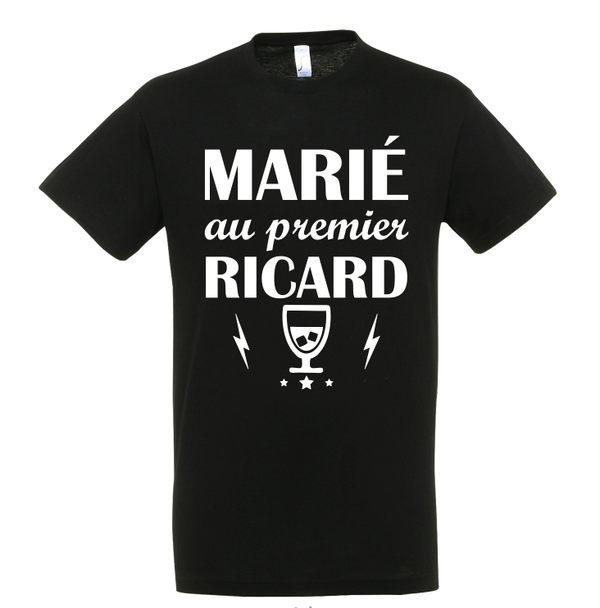 T-shirt - Marié au premier Ricard